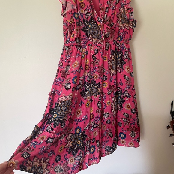 LOFT EXTRA SMALL PETITE BRIGHT PINK SUMMER DRESS SHORT NEVER WORN - Picture 16 of 16